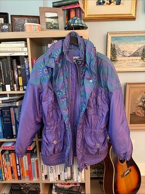 Vintage Ellesse Purple Iridescent Ski Jacket